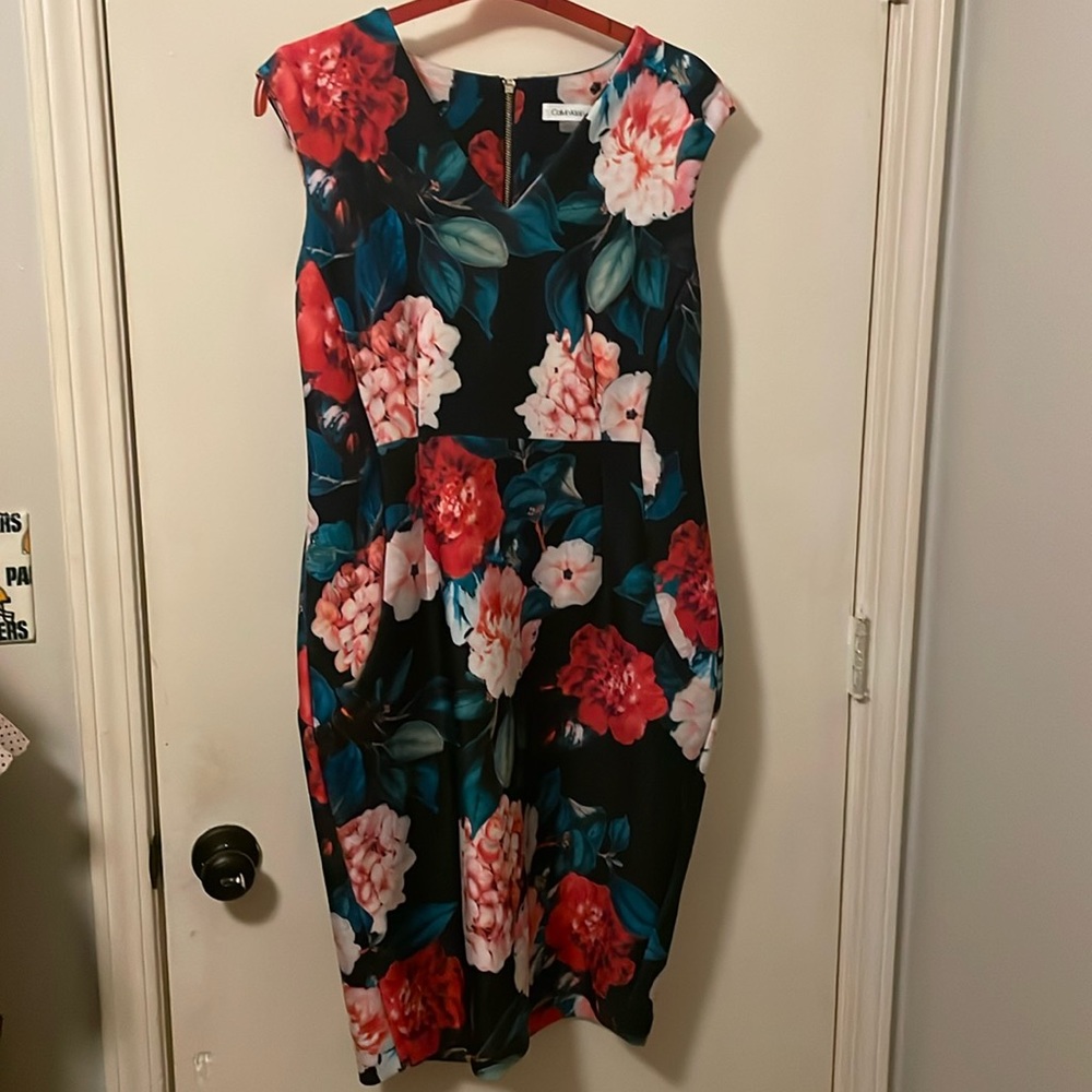 Calvin Klein floral dress, size 12